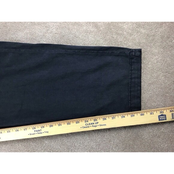 Marine Layer Chino Pants Men Sz Large Faded Black Casual Elastic Waist Stretch - Picture 13 of 16